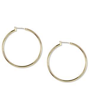 Anne Klein Gold-tone Large Hoop Earrings