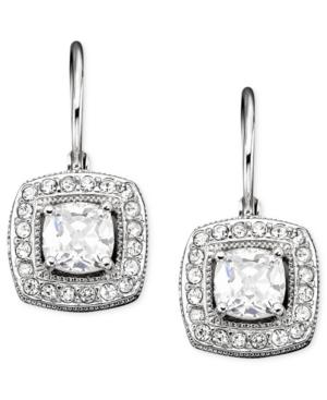 Eliot Danori Earrings, Silver-tone Mixed Metal Cubic Zirconia (1 Ct. T.w.)