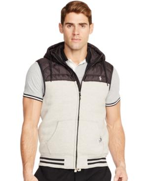 Polo Ralph Lauren Quilted Fleece Vest With Hood