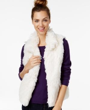 Inc International Concepts Shaggy Collared Vest, Only At Macy's