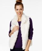 Inc International Concepts Shaggy Collared Vest, Only At Macy's