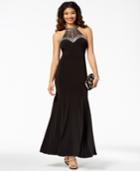 Say Yes To The Prom Juniors' Embellished Halter Gown, A Macy's Exclusive Style