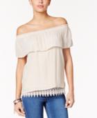 Thalia Sodi Off-the-shoulder Peasant Top, Created For Macy's