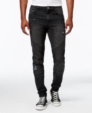 Jaywalker Men's Destructed Moto Jeans, Created For Macy's