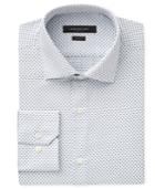 Marc New York Men's Slim-fit Wrinkle-free Box-print Dobby Dress Shirt