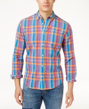 Tommy Hilfiger Men's Nikolas Plaid Custom Fit Shirt