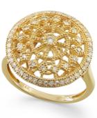 D'oro By Effy Diamond Pinwheel Ring In 14k Gold (1/3 Ct. T.w.)