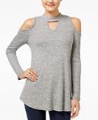 Bcx Juniors' Cold-shoulder Trapeze Top