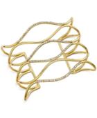 Inc International Concepts Silver-tone Pave Open Cuff Bracelet, Created For Macy's