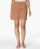Karen Scott Petite Drawstring Knit Shorts, Only At Macy's