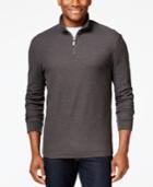 Club Room Big And Tall Performance Quarter-zip Sweater, Only At Macy's