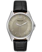Kenneth Cole New York Men's Black Leather Strap Watch & Wallet Set 42x48mm 10031396