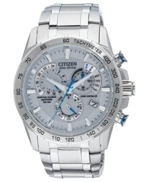 Citizen Watch, Men's Eco-drive Perpetual Chrono A-t Stainless Steel Bracelet 42mm At4000-53b - A Macy's Exclusive