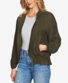 1.state Cupro Drawstring-waist Bomber Jacket