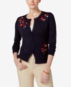 Charter Club Embroidered Cardigan, Only At Macy's