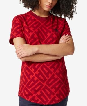 Adidas Originals Cotton Printed Elongated T-shirt