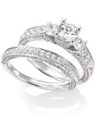 Certified Diamond Three-stone Bridal Set In 14k White Gold (2-1/2 Ct. T.w.)