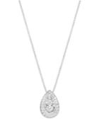 Diamond Teardrop Pendant Necklace In 14k White Gold (1/4 Ct. T.w.)