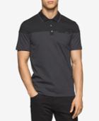 Calvin Klein Men's Colorblocked Feeder-striped Polo