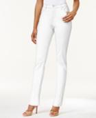 Lee Platinum Petite Gwen Colored Wash Straight-leg Jeans, Created For Macy's