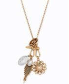 Lucky Brand Gold-tone Convertible Charm Necklace