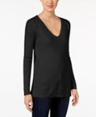 Calvin Klein Jeans Chevron-texture V-neck Sweater