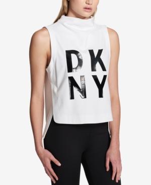 Dkny Sleeveless Logo Popover Top