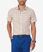 Nautica Men's Davis Non-iron Tattersall Short-sleeve Shirt