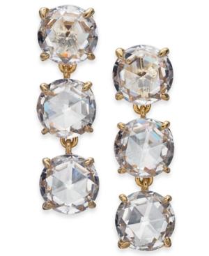 Kate Spade New York Gold-tone Stone Triple Drop Earrings