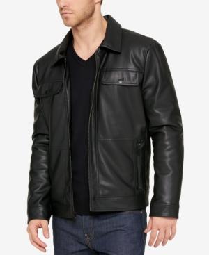 Kenneth Cole Men's Parker Faux Leather Jacket