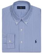 Polo Ralph Lauren Pinpoint Oxford Blue Stripe Dress Shirt
