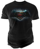 Men's Batman V Superman: Main Color Logo Graphic-print T-shirt From Changes