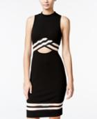 Material Girl Juniors' Illusion Two-tone Bodycon Dress, Only At Macy's