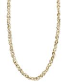 "14k Gold Necklace, 16"" Link Chain Necklace"