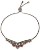 Jenny Packham Hematite-tone Crystal & Stone Slider Bracelet