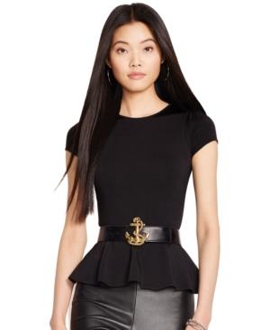 Polo Ralph Lauren Silk Peplum Sweater