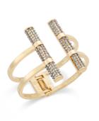 Inc International Concepts Gold-tone Pave Barrel Cuff Bracelet, Only At Macy's