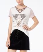 Rebellious One Juniors' Crisscross Graphic T-shirt