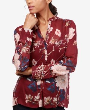 Lucky Brand Ruffled Floral-print Shirt