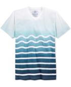 American Rag Men's Sea Sick Ombre Wavy-stripe V-neck T-shirt, Only At Macy's