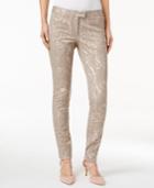 Alfani Petite Printed Straight-leg Ankle Pants, Only At Macy's