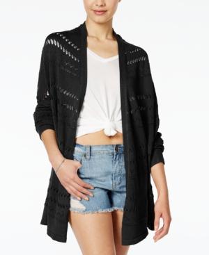 Roxy Juniors' Miles Away Open-knit Cardigan