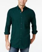John Ashford Men's Long-sleeve Herringbone Shirt, Only At Macy's
