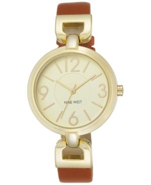 Nine West Women's Honey Leather Strap Watch 36mm Nw/1778chhy
