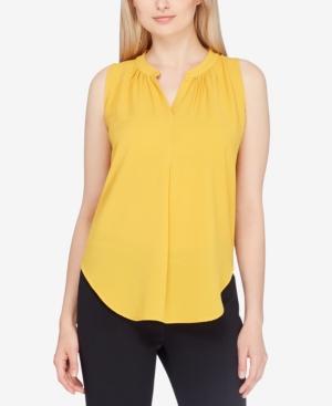 Tahari Asl Split-neck Shell