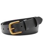Fossil Double Leather Keeper Belt