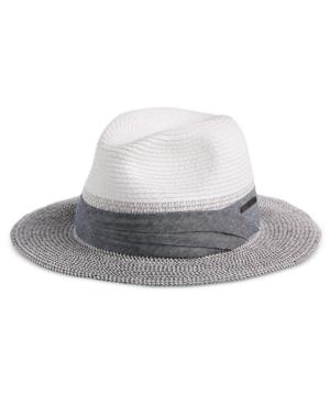 Sean John Men's Braided Colorblocked Fedora