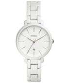 Fossil Women's Jacqueline White Stainless Steel Bracelet Watch 36mm