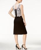 Kensie Crochet-popover Sheath Dress