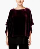 Eileen Fisher Velvet Ballet-neck Top